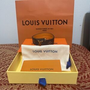 Louis Vuitton Dark Brown Monogram Cuff